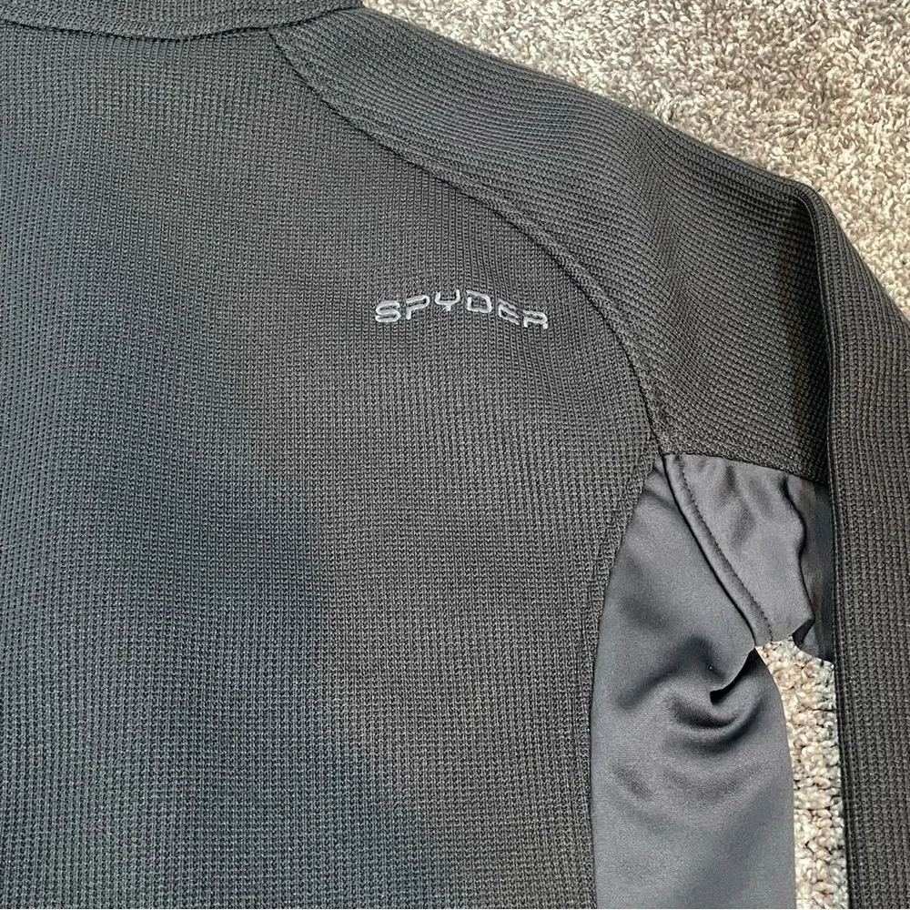 Spyder Black Half-Zip Gait Pullover Sweater Jacket Size M